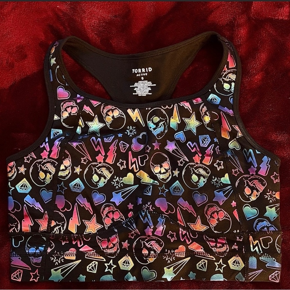 Torrid Rainbow Foil Sports Bra!